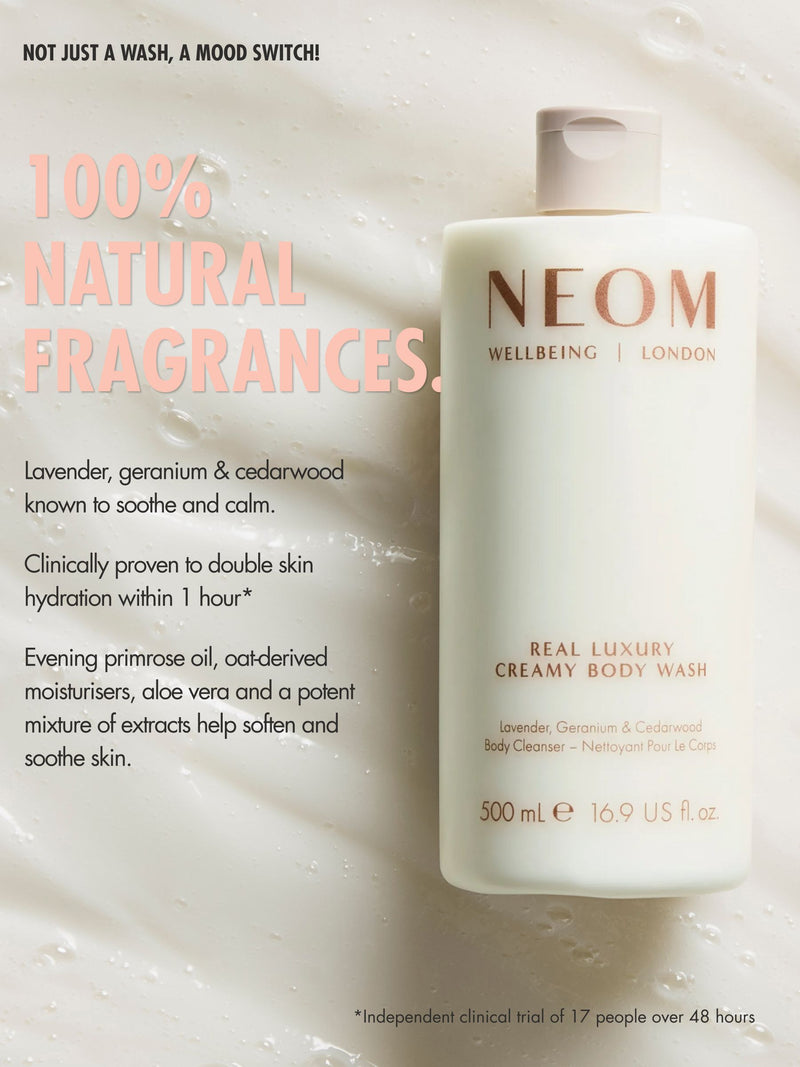 NEOM Real Luxury Creamy Body Wash 500ml (British brand)
