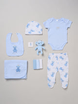 Next Rock-A-Bye Baby Boutique Little Prince Print Blue Baby Gift Set 10 Piece- Buy online at McGrocer