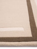 Origin Rugs Contour Wool Rug beige brown - British product