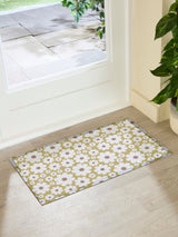 Next Artsy Mats Mustard and Cream Flower Doormat 70cm x 40cm- Buy online at McGrocer