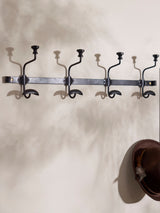 Next Dibor Black Duke Antique Metal Wall Hooks 4 Hook Rail- Buy online at McGrocer