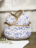 Dibor set of 3 blue ceramic planters, UK version