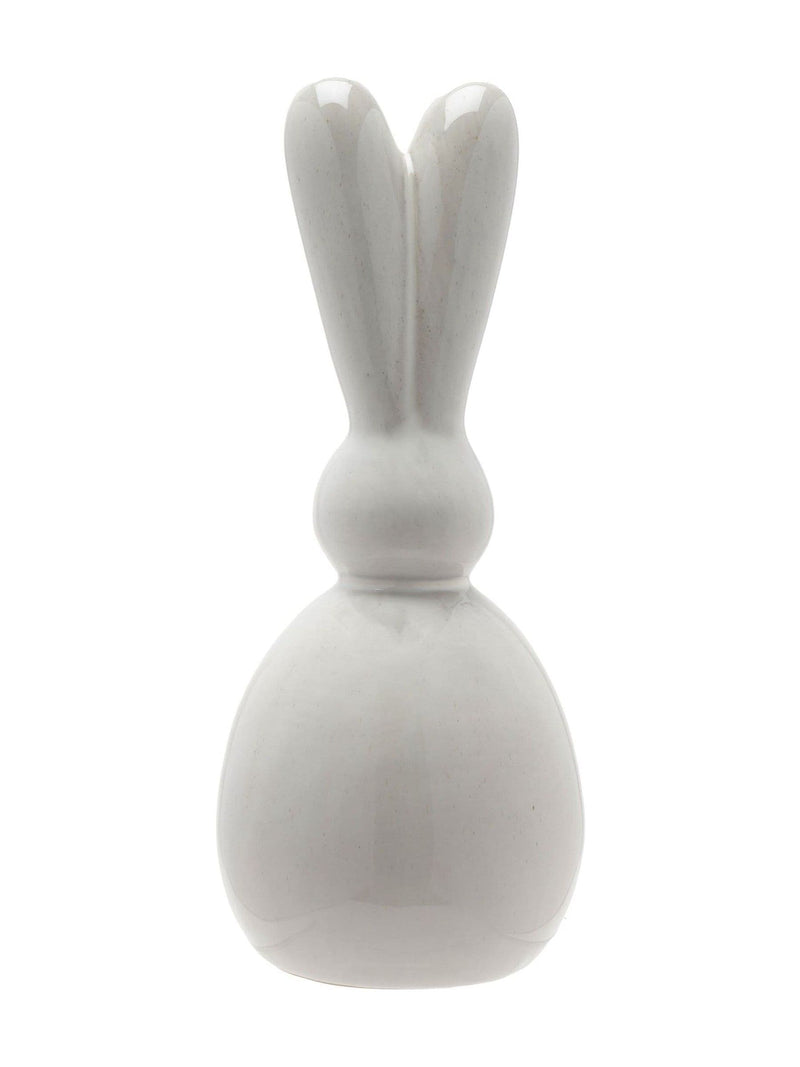 Widdop white grey ceramic bunny decoration 28cm - British product
