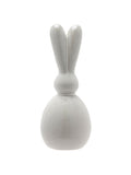 Widdop white grey ceramic bunny decoration 28cm - British product