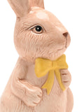 Widdop Brown bunny figurine yellow bow 18.5cm - British product