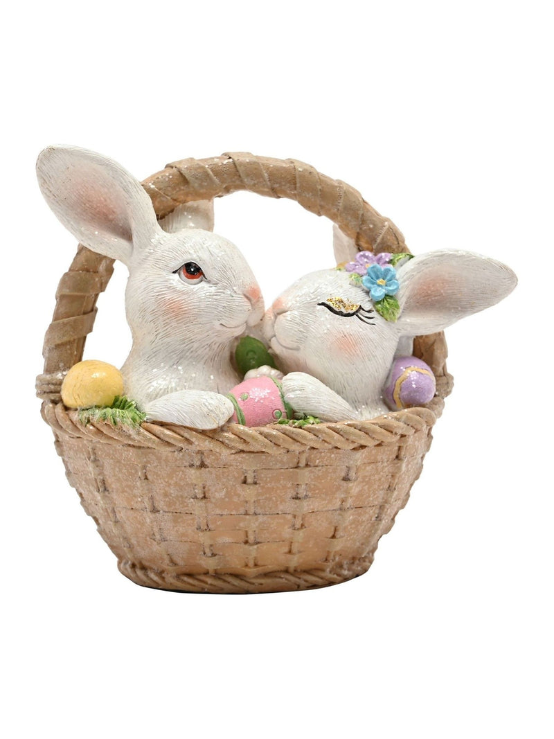 Widdop bunnies in a basket figurine 11.5cm, UK version