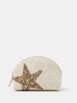 Next Accessorize Natural Embellished Starfish Make Up Bag- Buy online at McGrocer