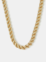 Next Accessorize Gold Tone 14ct Gold-Plated Twisted Wave Necklace- Buy online at McGrocer