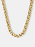 Accessorize gold-plated twisted wave necklace, imported from the UK
