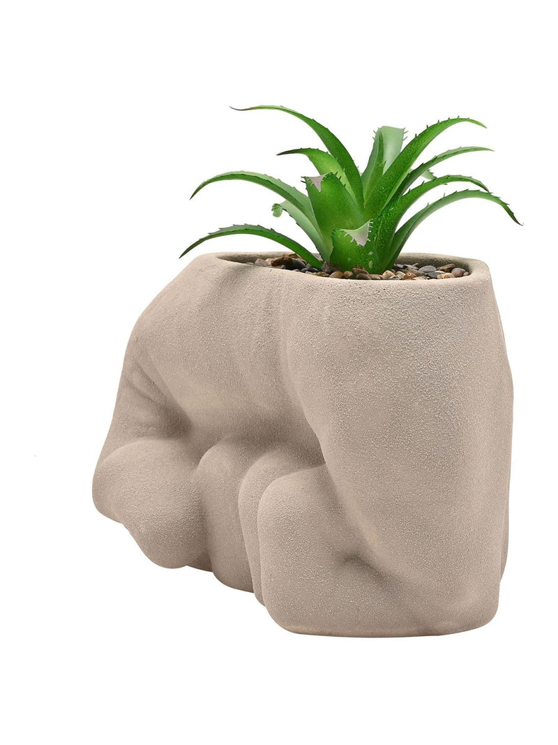 Marvel Hulk fist planter with faux plant - British product