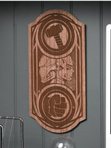 Next Marvel Brown Wooden Wall Plaque- Buy online at McGrocer