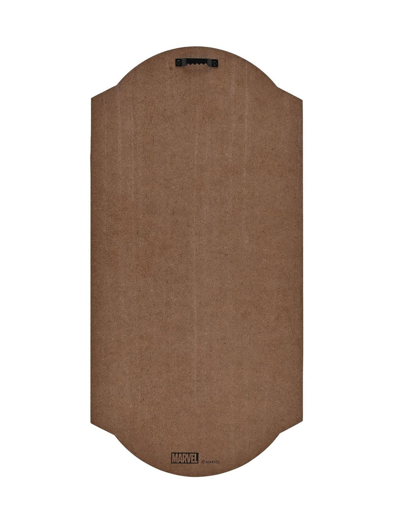 Marvel brown wall plaque featuring Iron Man and Captain America, UK version