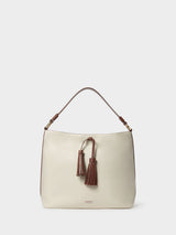 Next Osprey London Cream The Classic Savanna Leather Hobo Bag- Buy online at McGrocer