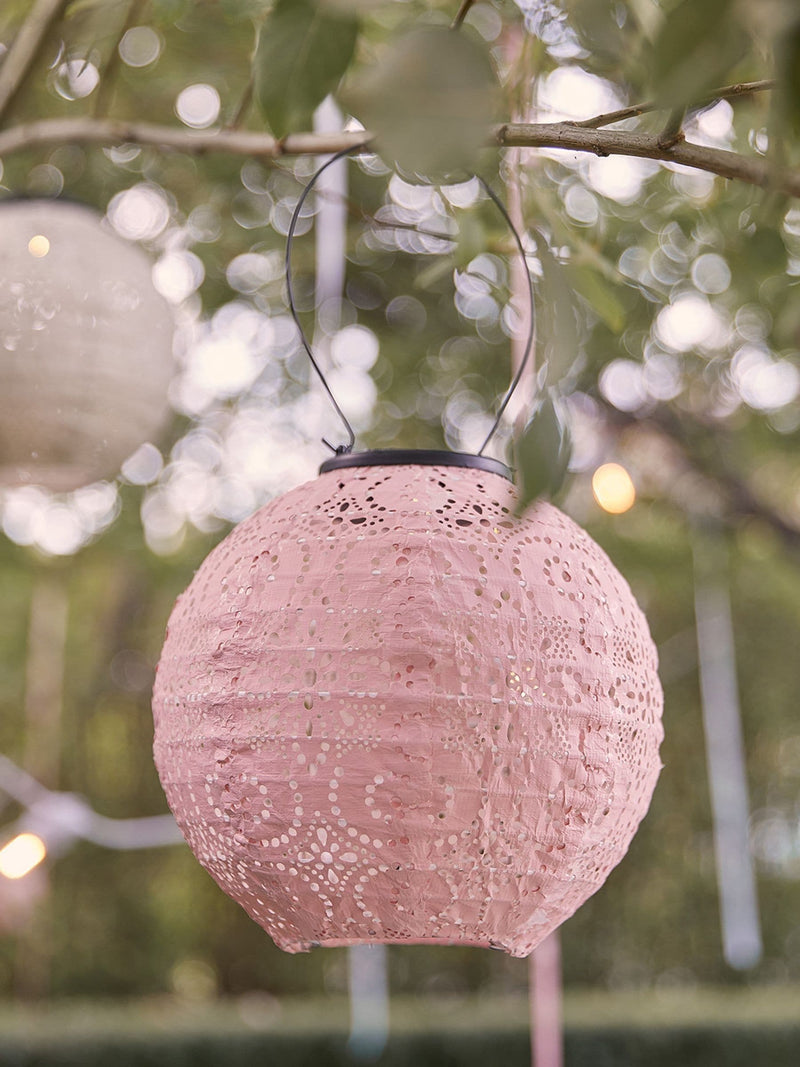 Lights4fun pastel Tyvek lanterns set of three, UK version
