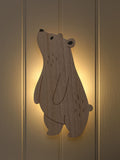 Lights4fun bear children's wall light with infrared remote, UK version