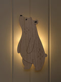 Lights4fun bear children's wall light with infrared remote, UK version