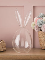 Next Lights4fun Clear Glass Bunny Dome Unlit Decorative Glass Dome 29cm- Buy online at McGrocer