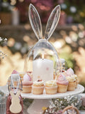 Lights4fun glass bunny dome unlit 29cm - British product