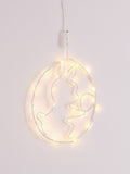 Lights4fun clear hanging LED Easter egg bunny design (British brand)