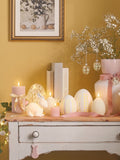 Lights4fun white porcelain bunny set 12.5cm, imported from the UK