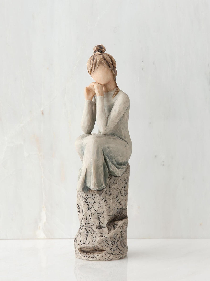Willow Tree Patience off white figurine, cast stone (British brand)