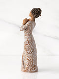 Willow Tree off white music speaks darker skin figurine - British product