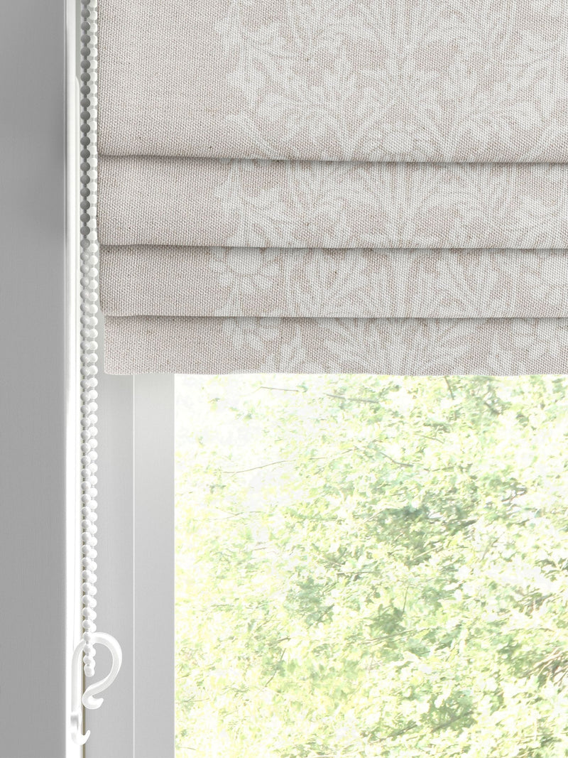 William Morris Blackthorn woven stripe roman blind (British brand)