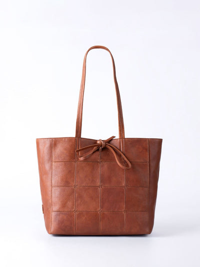 Next Lakeland Leather Brown Patterdale Tote Bag- Buy online at McGrocer
