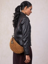 Next Lakeland Leather Cognac Mirehouse Suede Sling Bag- Buy online at McGrocer