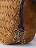 Lakeland Leather cognac Mirehouse suede sling bag, UK version