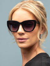 Next Laura Ashley Black Geometric Sunglasses- Buy online at McGrocer