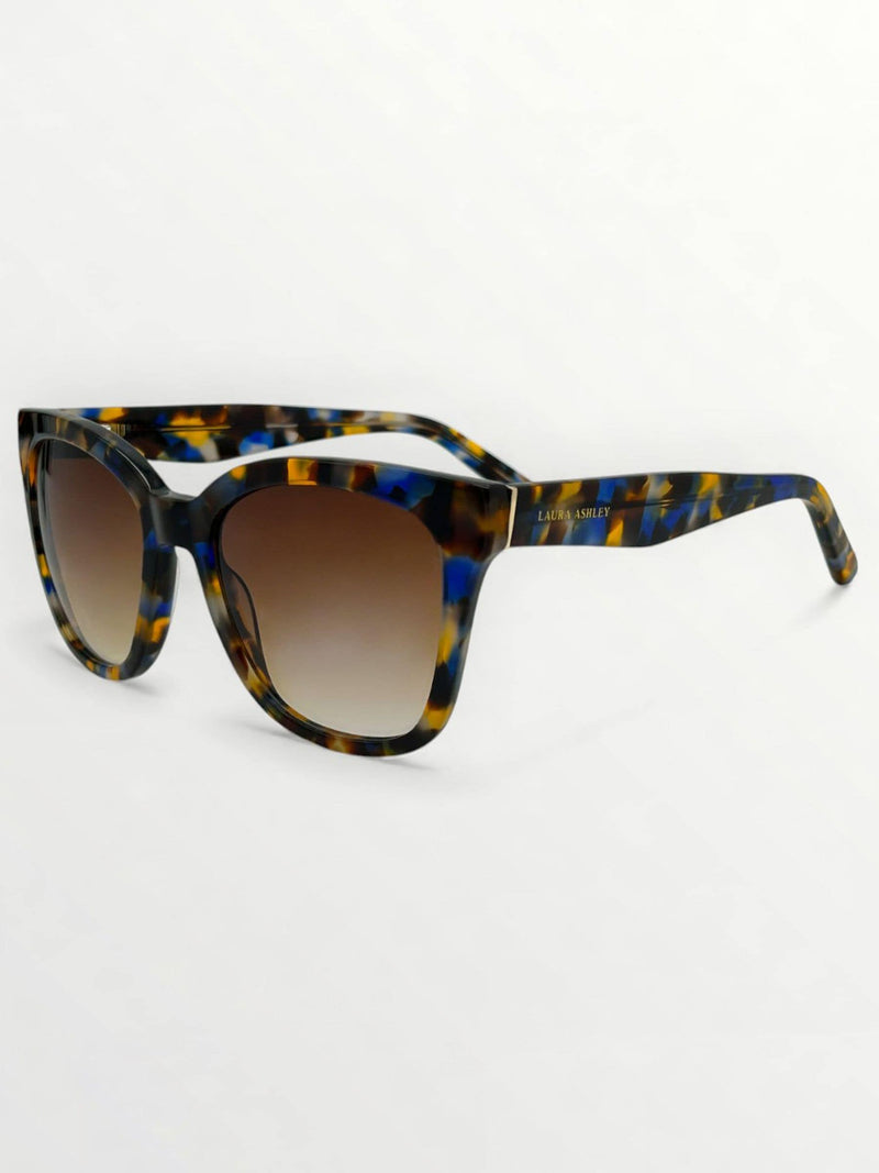 Laura Ashley brown oversized sunglasses with black gradient lenses, imported from the UK