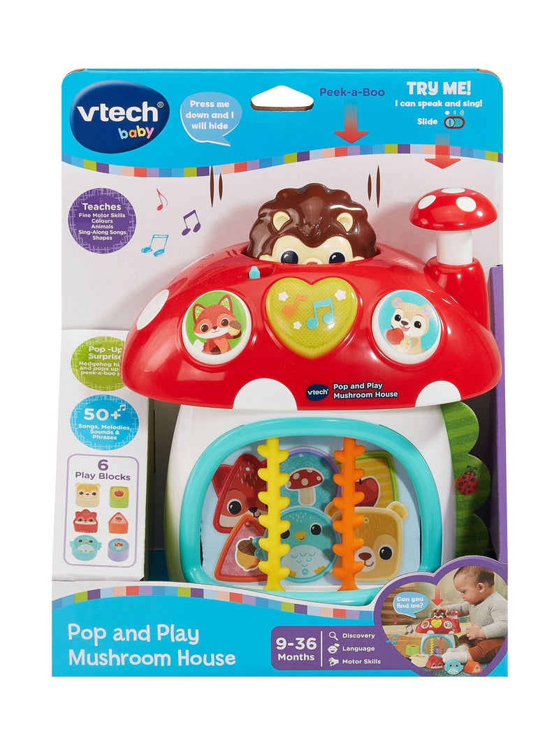 V-Tech Pop and Play Mushroom House toy, UK version