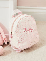 Next Personalised Pink Spot Tiny Backpack- Buy online at McGrocer