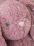 My 1st Years dusky mauve personalised bunny soft toy, imported from the UK