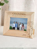 No Ordinary Gift personalised birth flower photo frame 24.5x19.5cm - British product