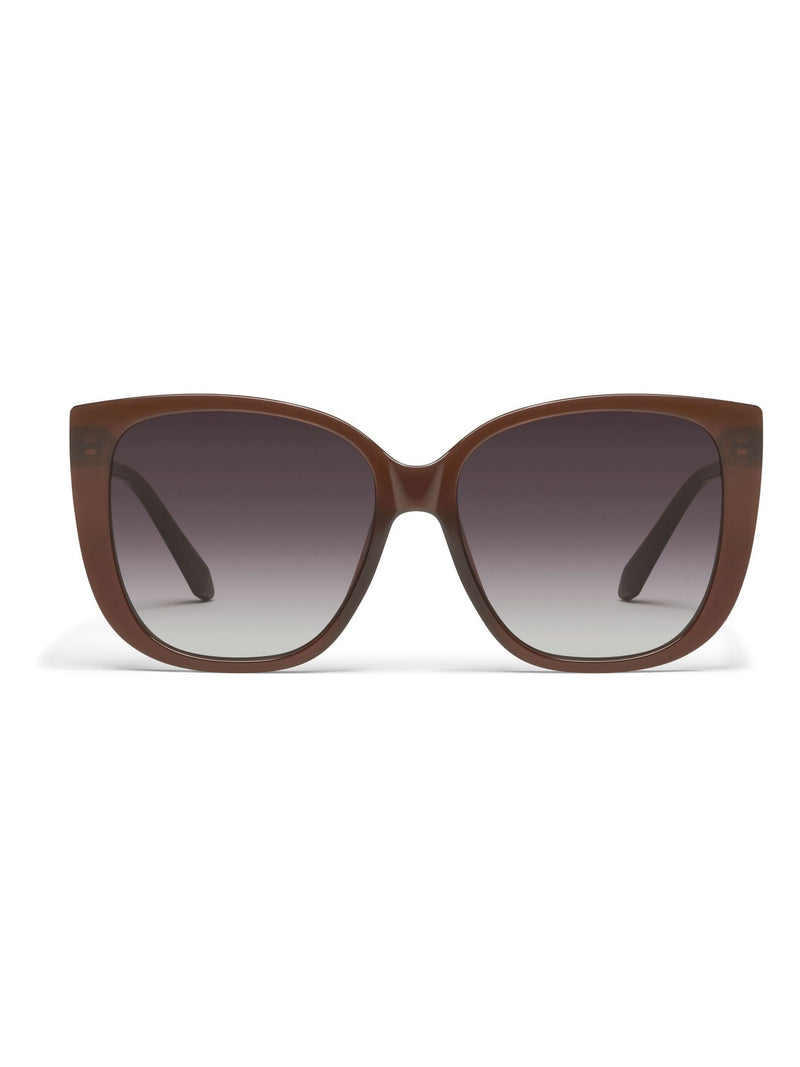 QUAY Ever After sunglasses in brown (British brand)