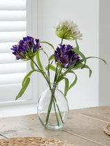 Next Scottish Everlastings Ltd Purple Artificial Agapanthus in Vase - 40cm- Buy online at McGrocer