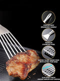 Gourmet Easy stainless steel spatula set of 2 - British product