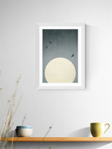 Next East End Prints White Moonshine Dancers Wall Art Print by Kubistika- Buy online at McGrocer