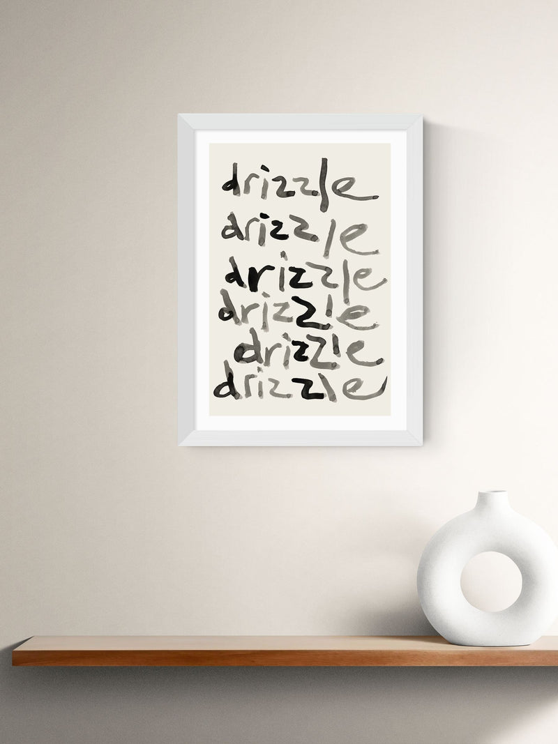 East End Prints Cartissi Drizzle pattern wall art print (British brand)