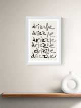 Next East End Prints The Drizzle Pattern White Wall Art Print- Buy online at McGrocer