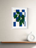 East End Prints Checkered Greenery print, imported from the UK