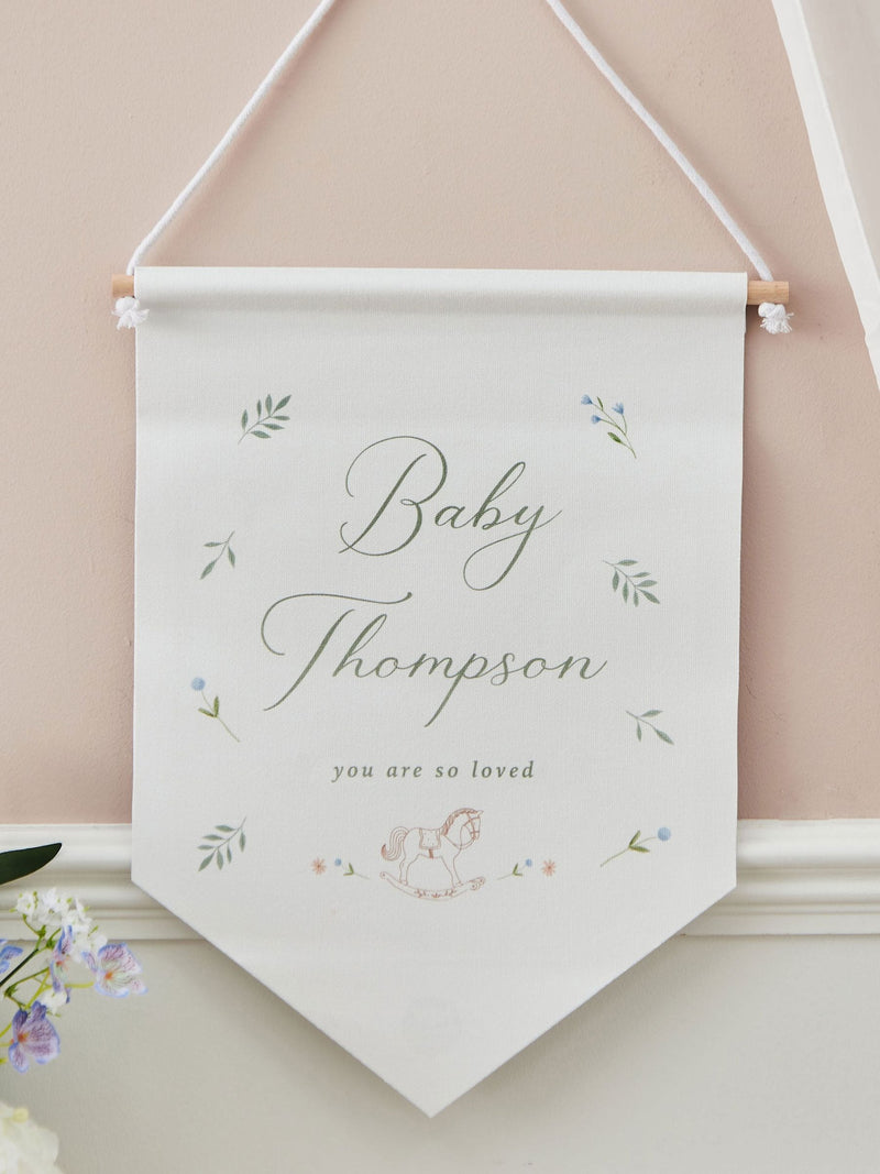 Made Yours personalised baby wall hanging decoration (British brand)