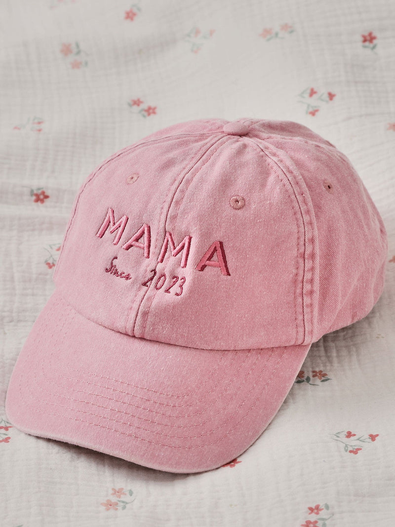 Made Yours personalised vintage pink mama cap, UK version