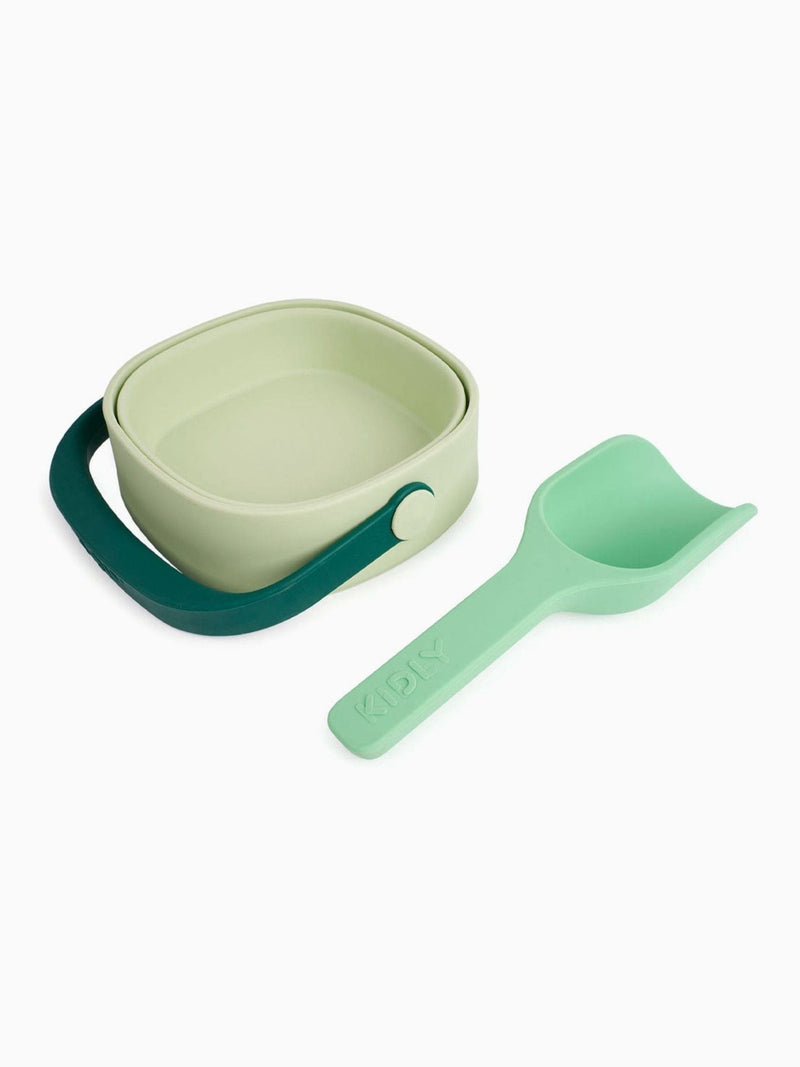 KIDLY by MORI Green bucket and spade beach toy set, UK version