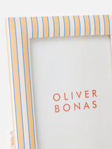 Next Oliver Bonas Yellow Agnès Blue & Orange Pinstripe Picture Frame 5x7- Buy online at McGrocer