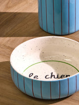 Next Oliver Bonas Blue Blue & Red Le Chien Ceramic Pet Bowl- Buy online at McGrocer