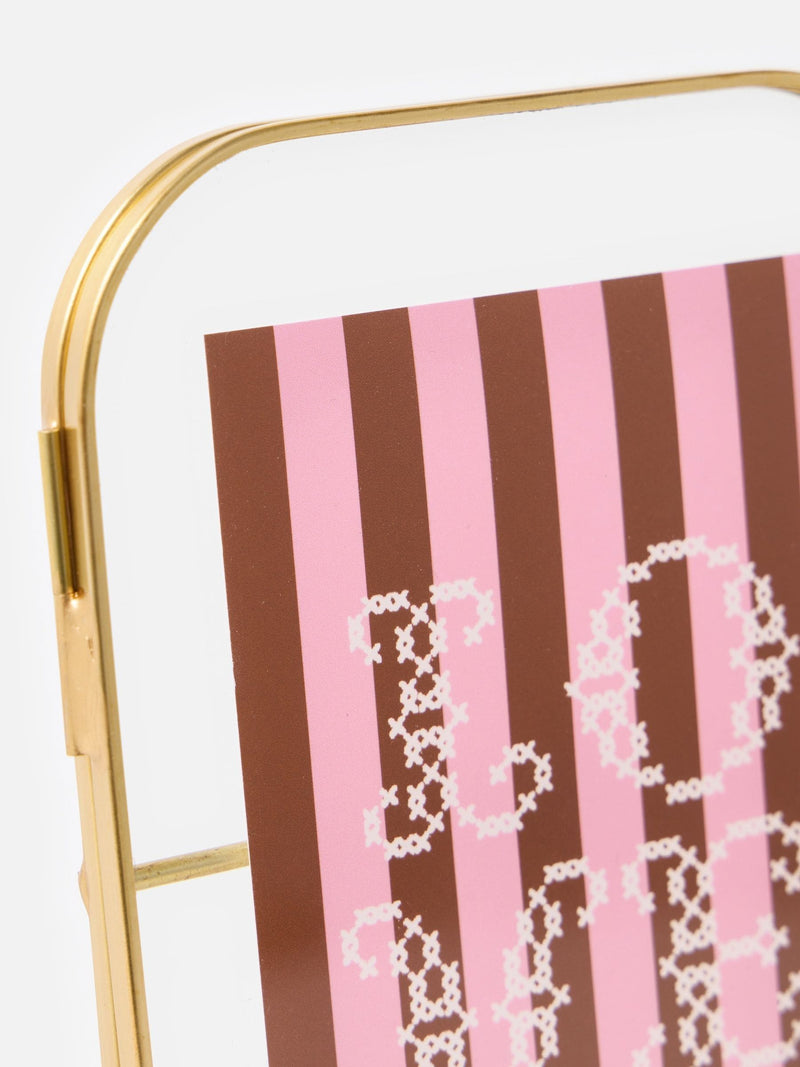 Oliver Bonas gold curved glass picture frame 4x6, UK version