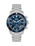 BOSS chronograph watch 44mm stainless steel, UK version